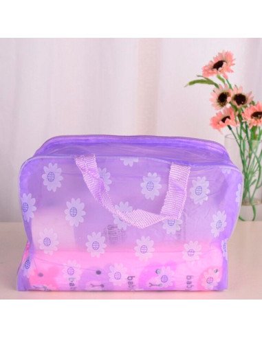 Bolsa Organizadora Transparente Rosa - ID 51263