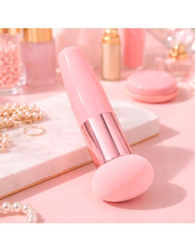 Aplicador de Maquillaje Tipo Brocha con Esponja Suave Lila  52633