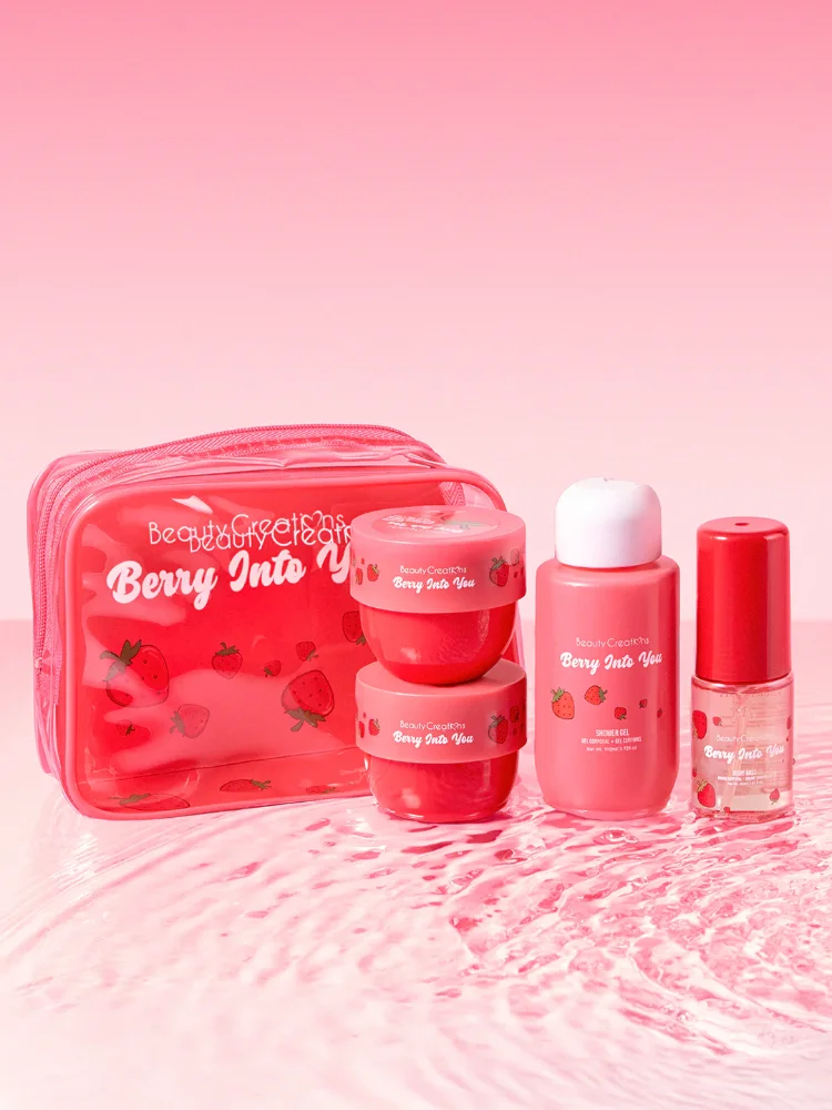 Beauty Creations Strawberry Sweet Dose Fruity Travel Set