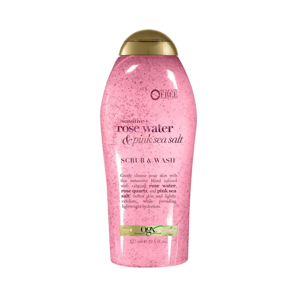 OGX Exfoliante Corporal Rose Water & Pink Sea Salt