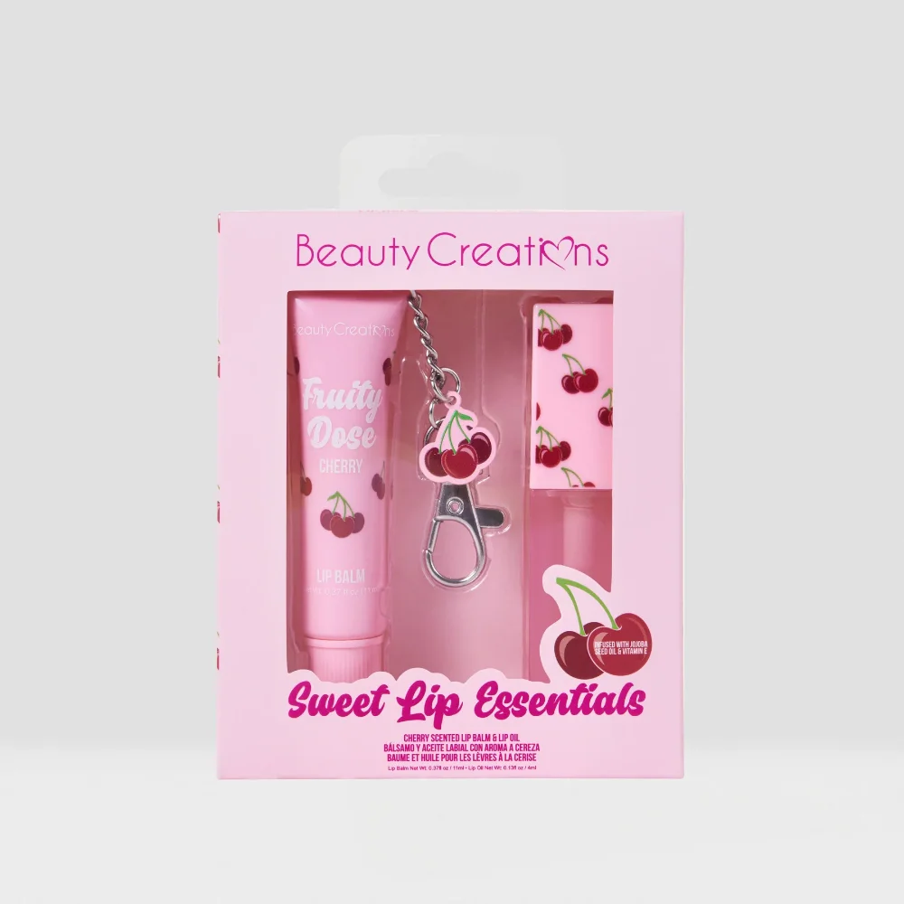 Beauty Creations Set Lip Balm + Lip Oil Cherry Sweet Lip Essentials