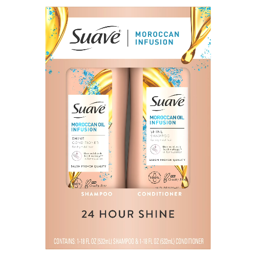 Suave Shampoo  y Acondicionador Moroccan Oil
