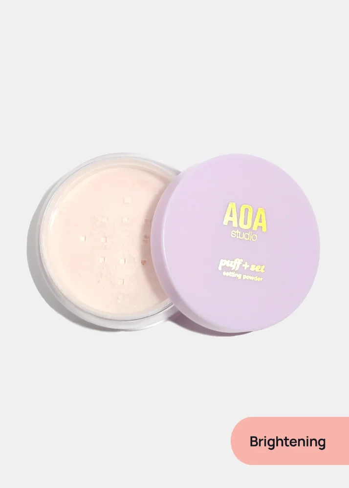 AOA Polvo Suelto Puff + Set Brightening