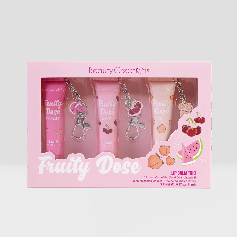 Beauty Creations Set de Balsamo Labial Fruity Dose Lip Balm Trio