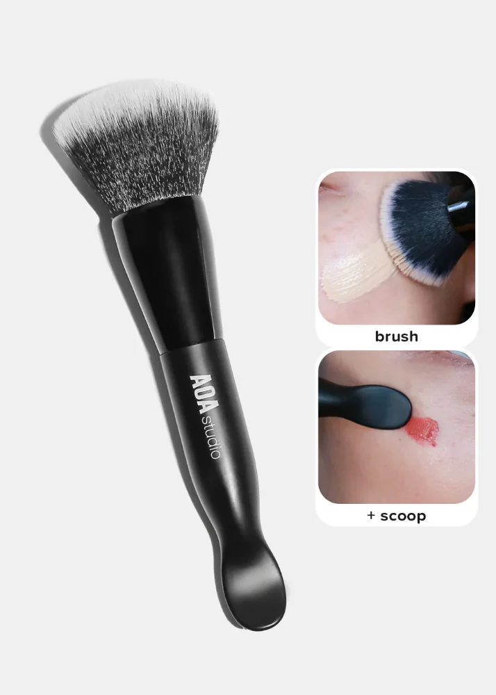 AOA Brocha Buffing Brush + Scoop