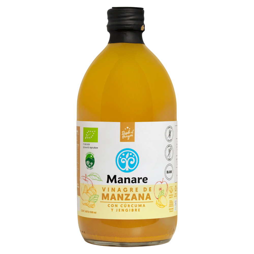 Vinagre de Manzana curcuma Jengibre 500ml