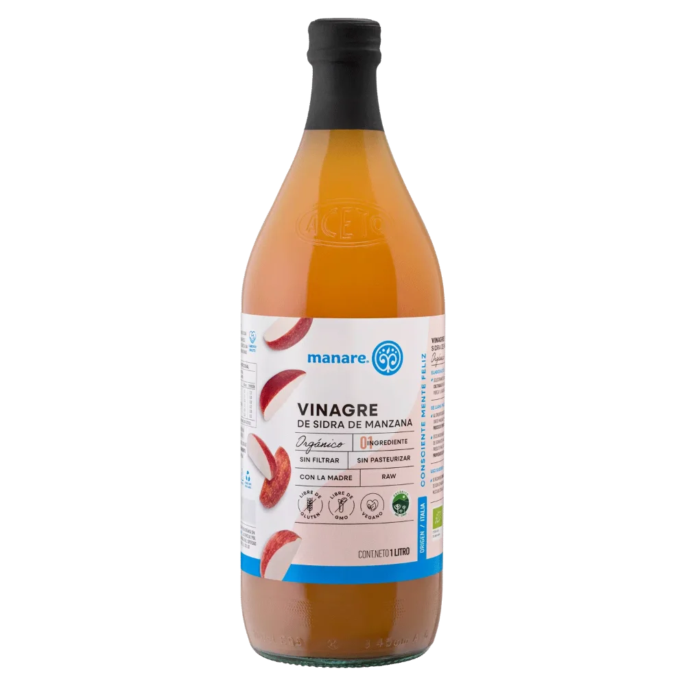 Vinagre de Manzana Orgánico Manare 1000ml