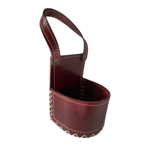 Porta Mate para Auto de 100% Cuero