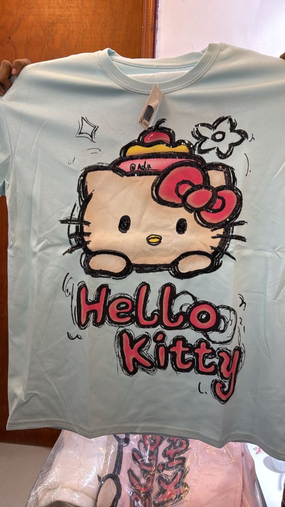 Camisa Oversize hello kitty