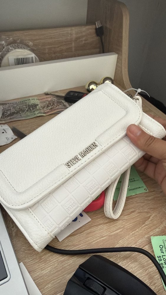 Monedero Steven Madden blanco