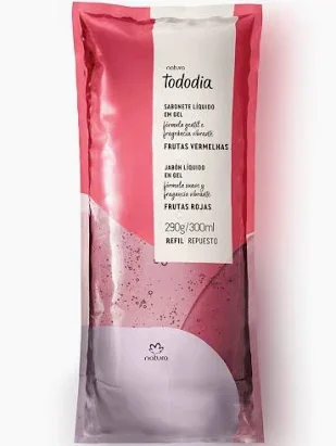 Tododia jabon líquido repuesto frutos rojos