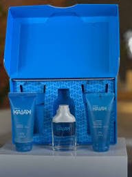 Kaiak masculino clasico box Shampoo + mini perf + gel 2 en 1