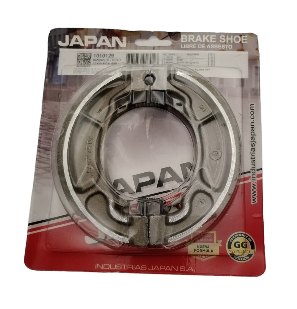 balata delantera tambor japan