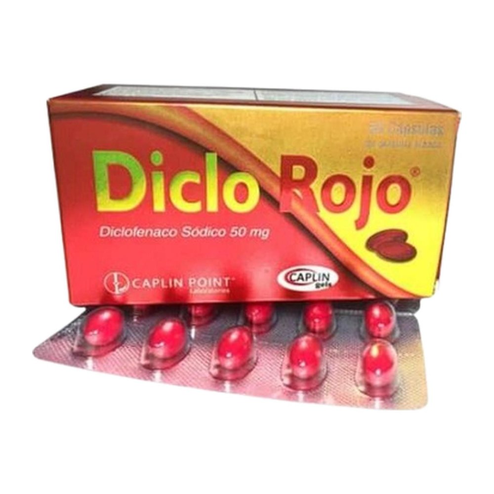 Diclo Rojo caja 50 tabletas (Caplin)