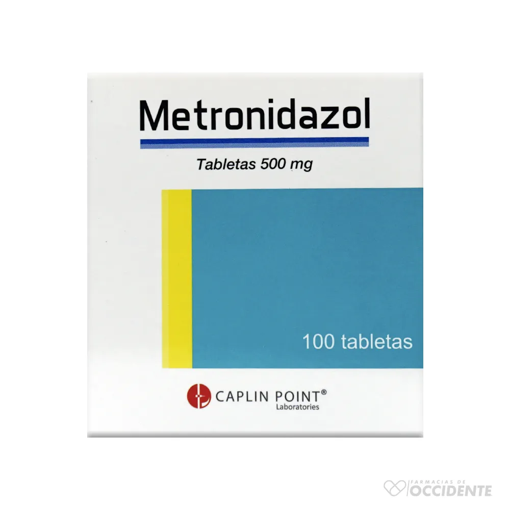 Metronidazol 500mg caja 100 tabletas (Caplin)
