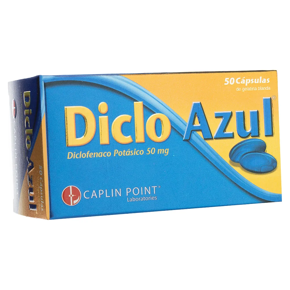Diclo Azul caja 50 tabletas (Caplin)