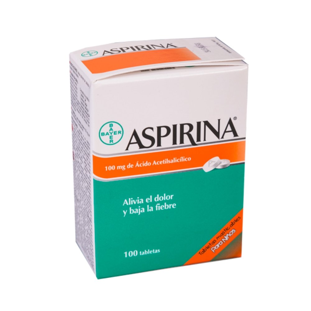 Aspirina Niño caja 100 tabletas (Bayer)