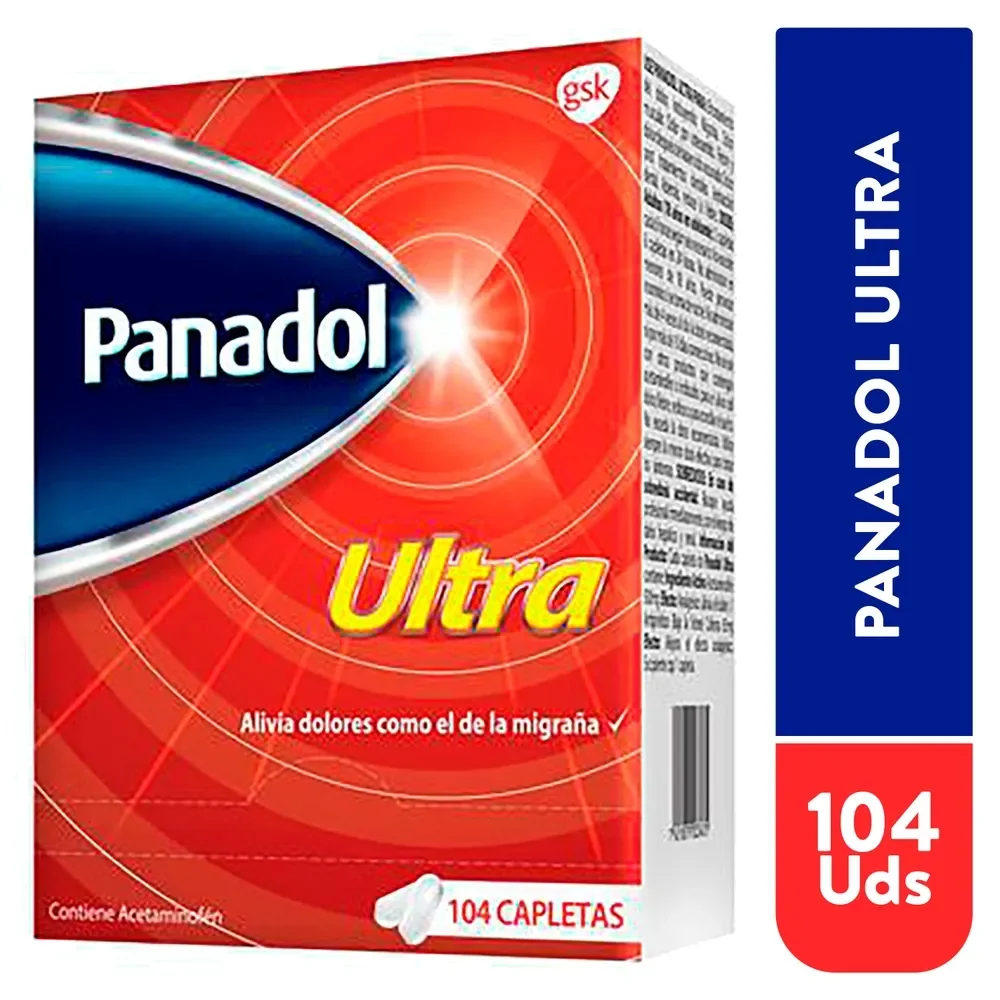 Panadol Ultra Caja 52 sobres de 2 tabletas (Gsk)