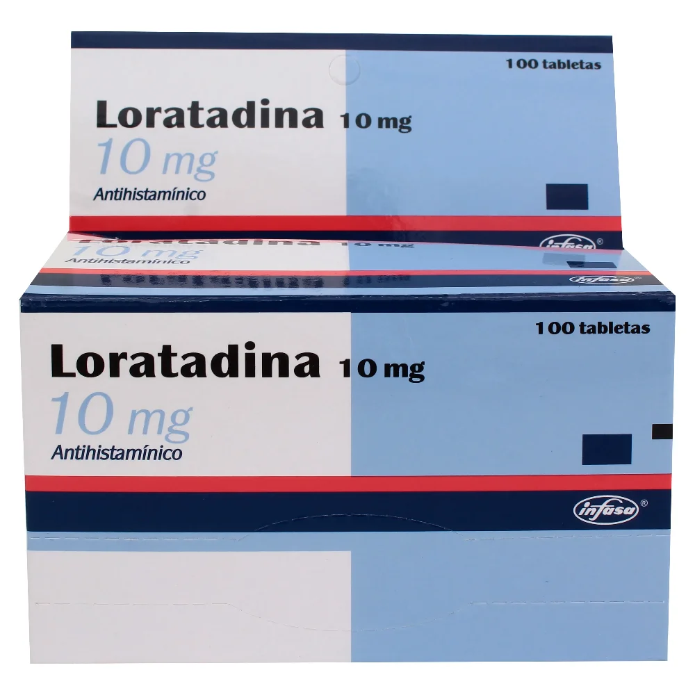 Loratadina 10mg caja de 100 tabletas (Infasa)