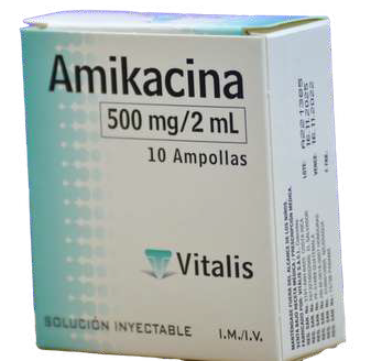 Amikacina 500mg Ampolla unidad (Vitalis)