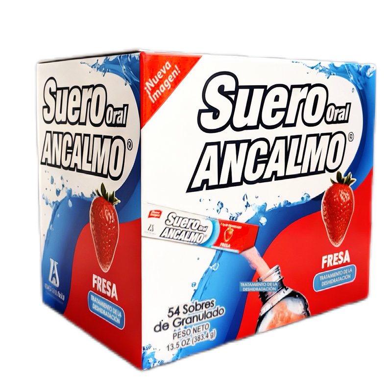 Suero fresa caja de 54 sobres (Ancalmo)