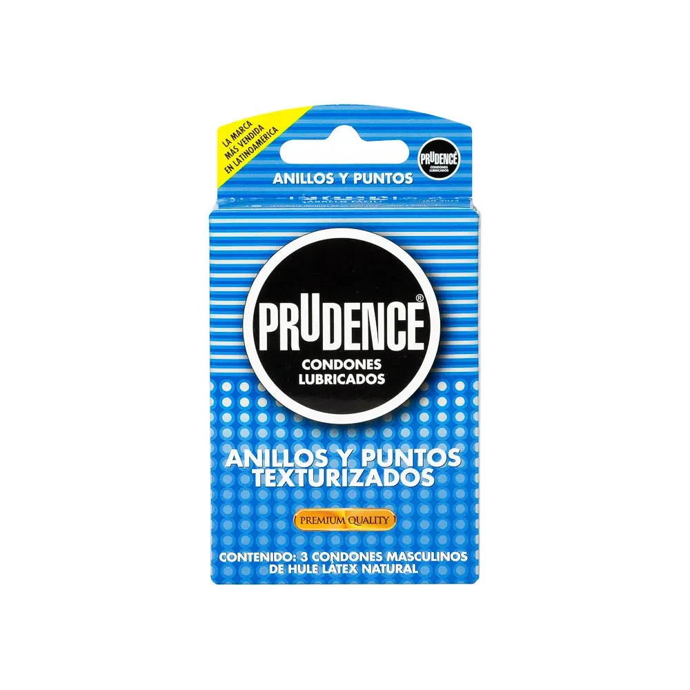 Condones PRUDENCE Texturizados * 3 unidades (PRUDENCE)