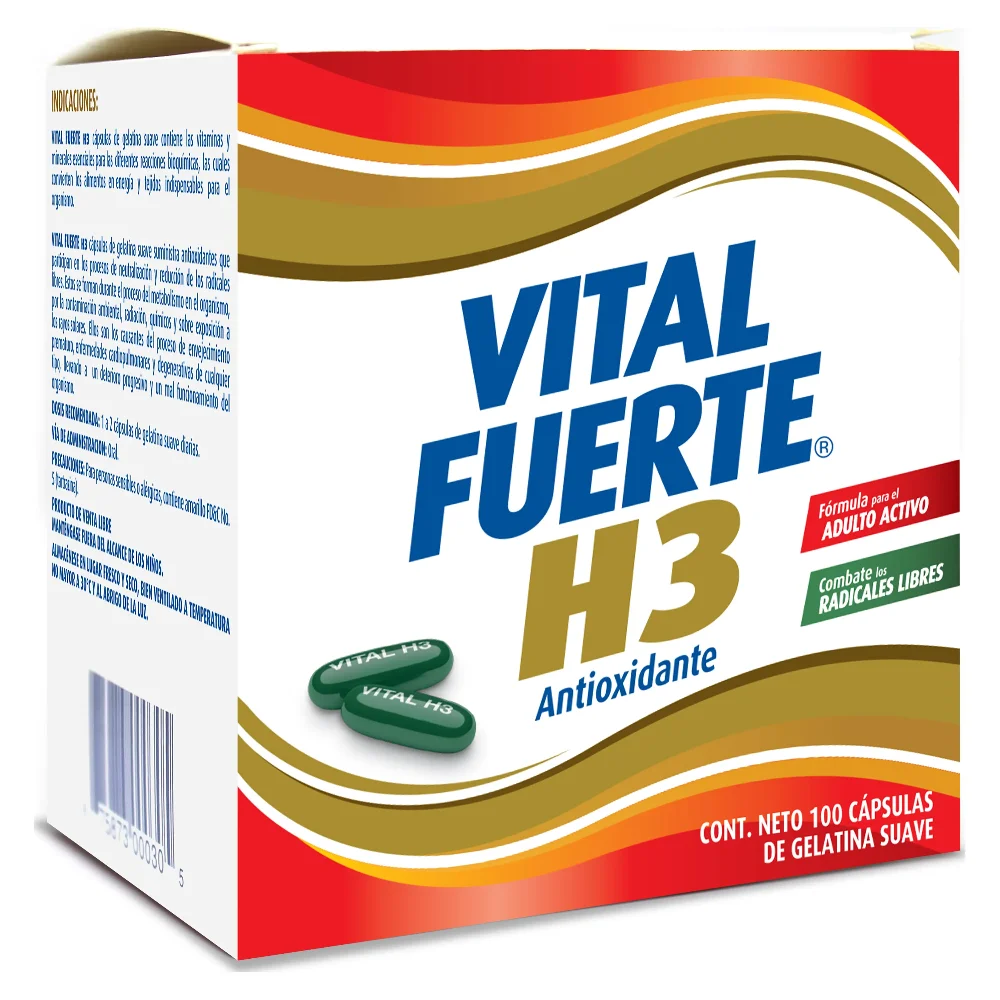 Vital Fuerte H3 caja 100 capsulas (Farmamedica)