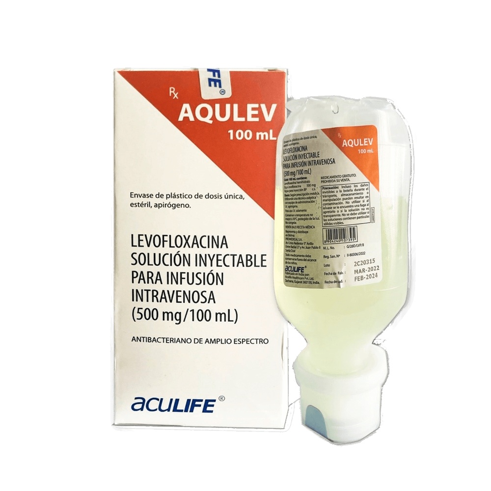 AQULEV Levofloxacina IV 1Vial 100ml (Aculife)