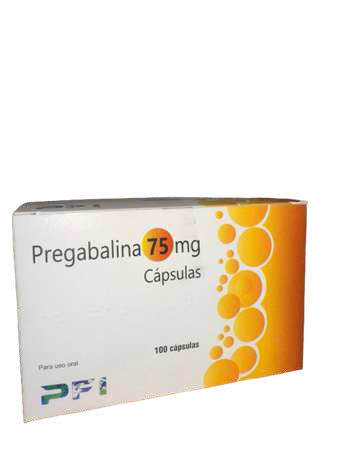 Pregabalina 75mg Caja de 100 Capsulas (PFI)