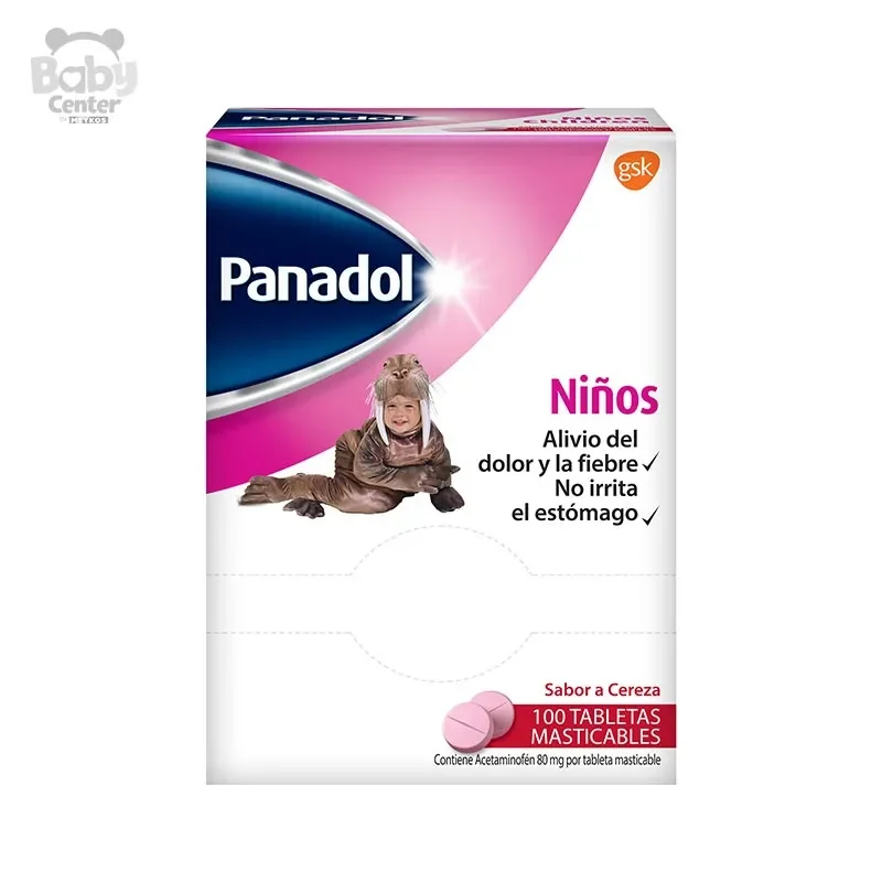 Panadol Niño caja 100 tabletas (Gsk)
