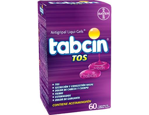 Tabcin Gripe y tos gel caps caja de 60  (Bayer)