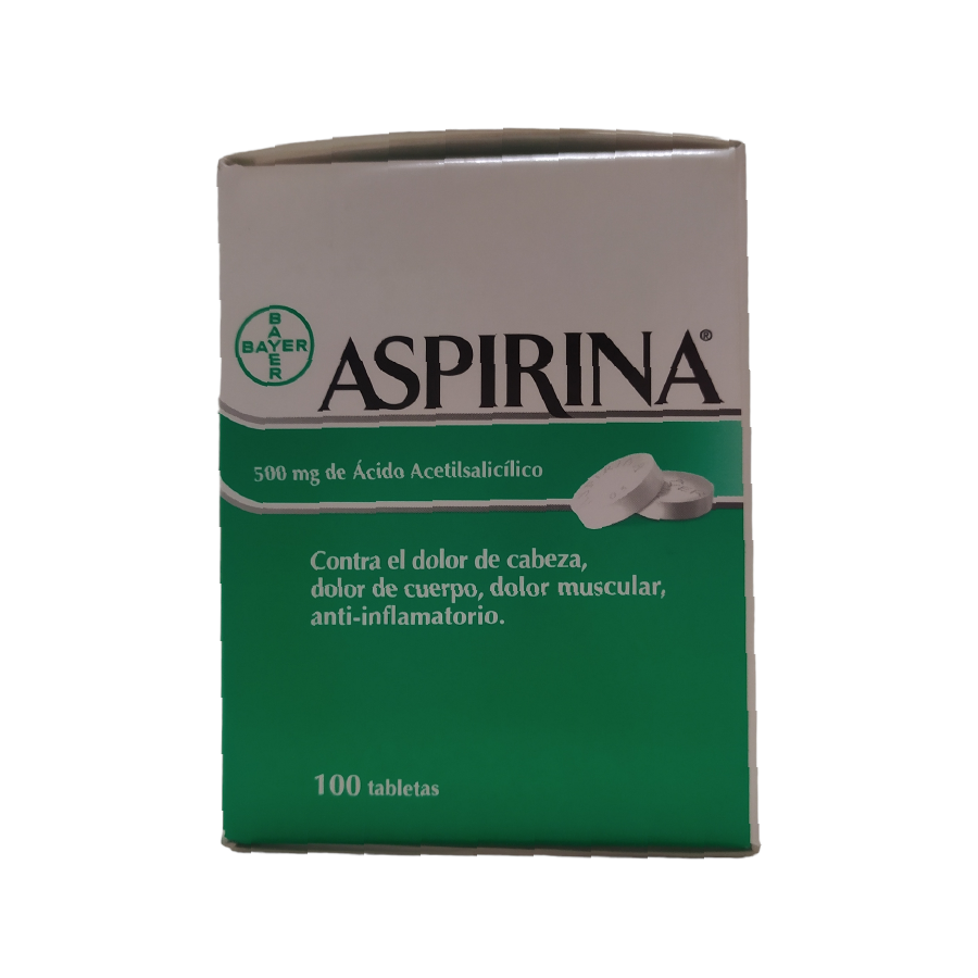 Aspirina Adulto caja 100 tabletas (Bayer)