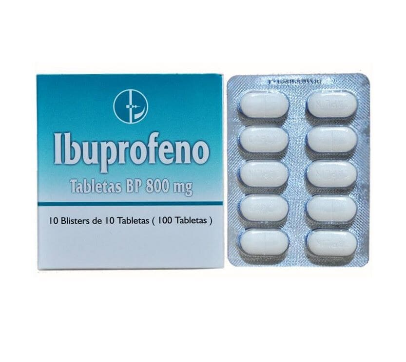 Ibuprofeno 800 tab caja 100 tabletas (Caplin)