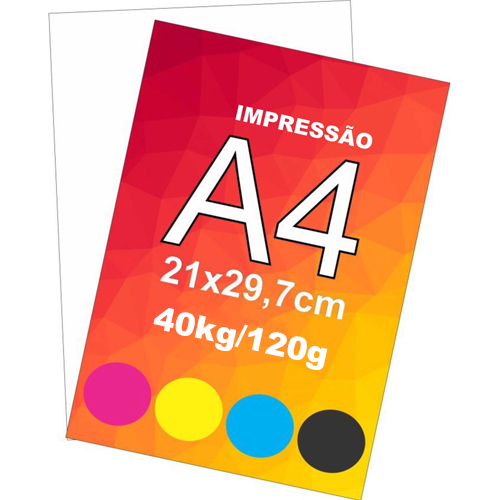 IMPRESSÃO DE IMAGEM COLORIDA EM PAPEL 40KG