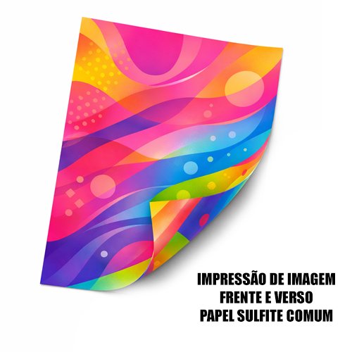 IMPRESSÃO DE IMAGEM COLORIDA FRENTE E VERSO EM PAPEL COMUM