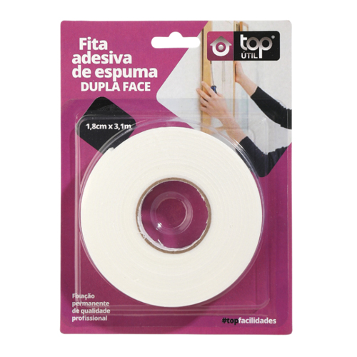 FITA ADESIVA DE ESPUMA DUPLA FACE - TOP ÚTIL