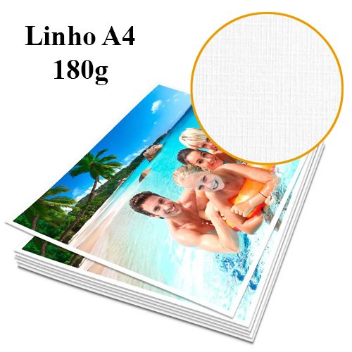 IMPRESSÃO DE IMAGEM COLORIDA EM PAPEL TEXTURA - LINHO 180G