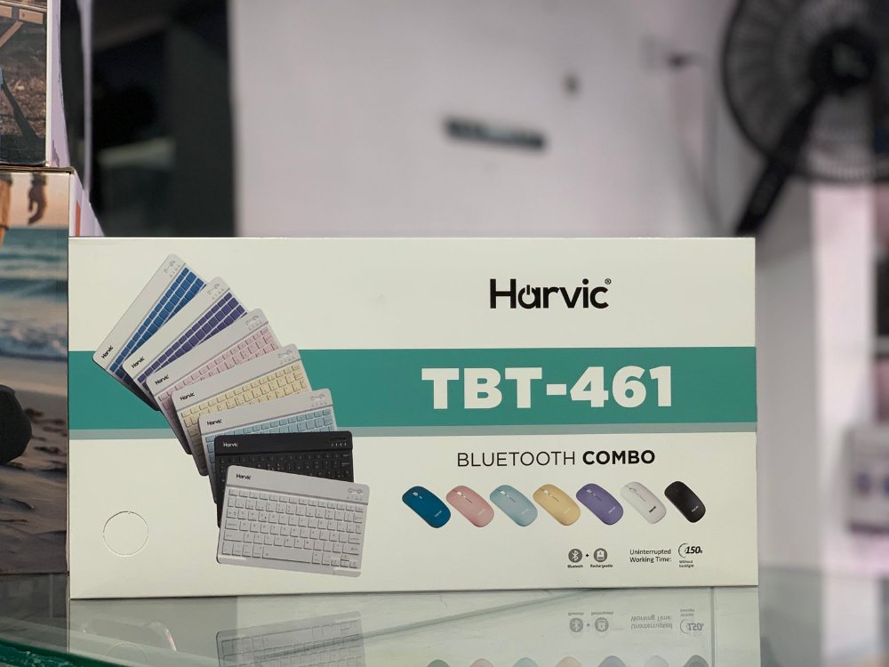 TECLADO BLUETOOH COMBO COLORES HARVIC