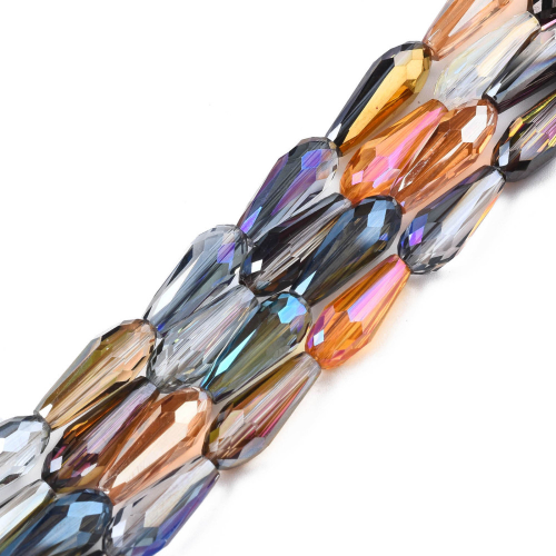 Gota cristal faceteado lagrima 14.5 x 6mm  20und