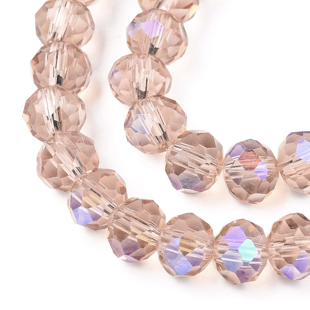 Cristal apricot tornasol 10mm