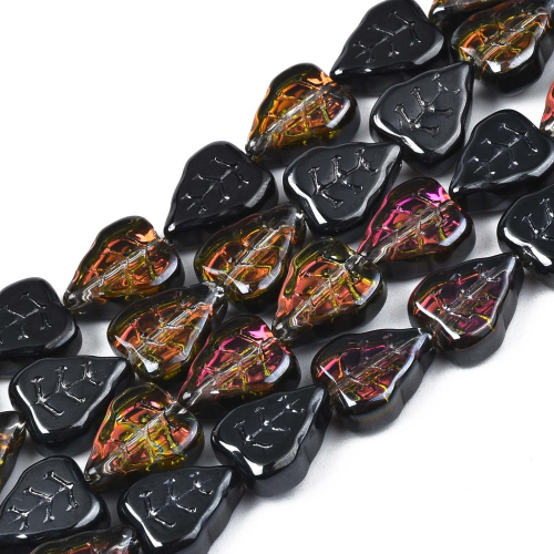 Hojas de otoño paquete 10und 10x8x4mm