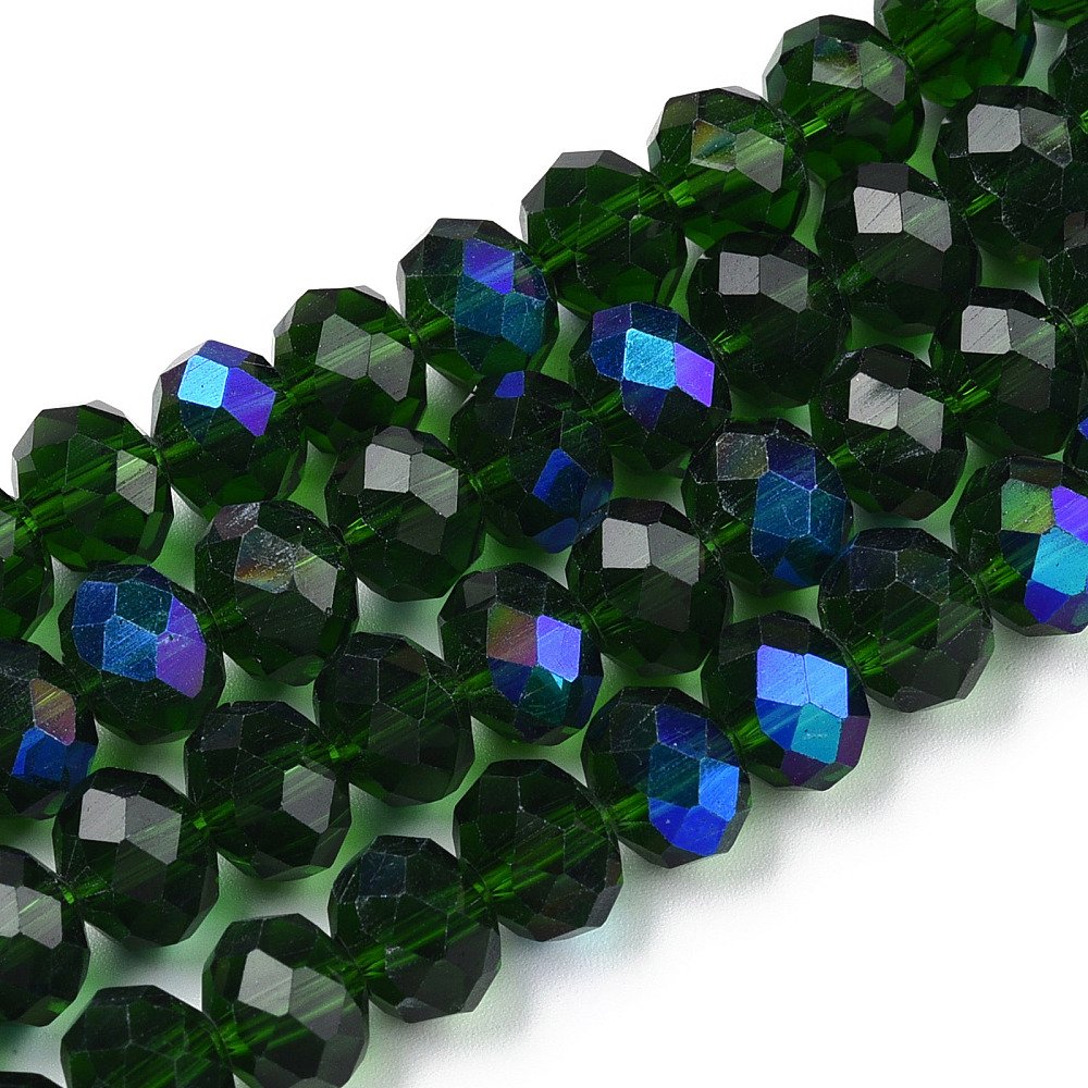 Cristal verde oscuro tornasol 2mm