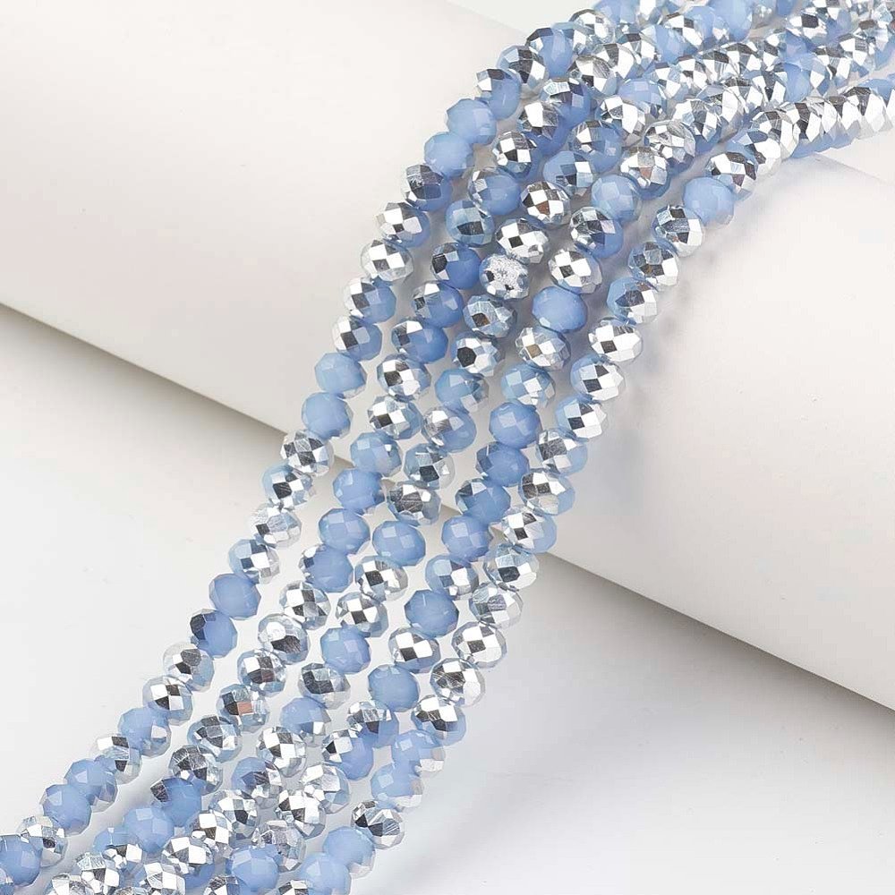 Cristal gris parchado plata 4mm