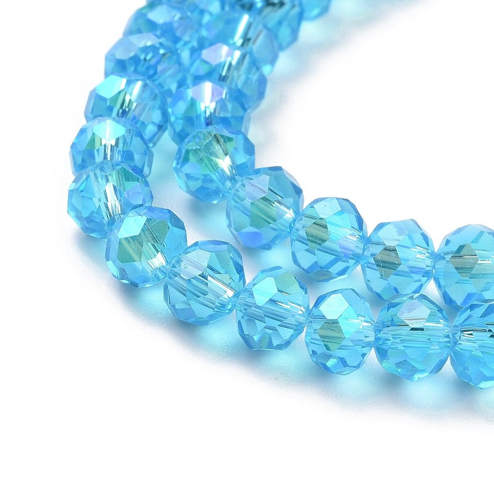 Cristal 10mm Celeste cielo tornasol