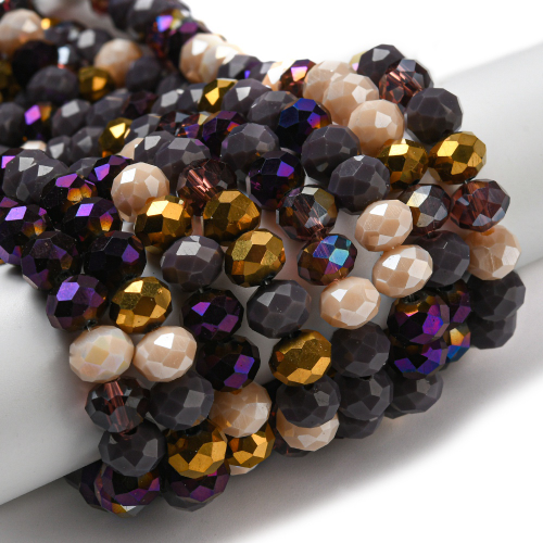 Cristal combinado morado 8mm