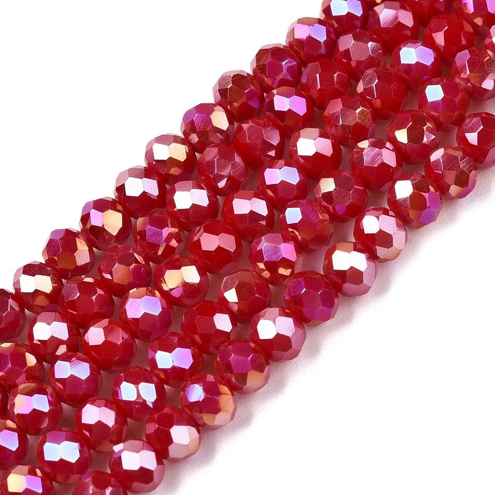 Cristal rojo brillante 4mm