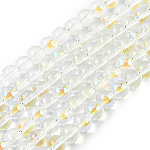 Cristal redondo transparente 7.5x8.5mm