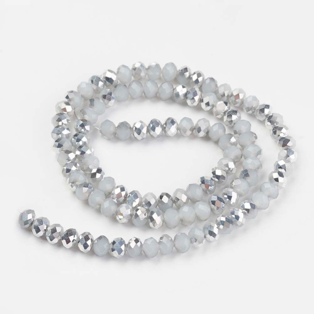 Cristal parchado plata 4mm