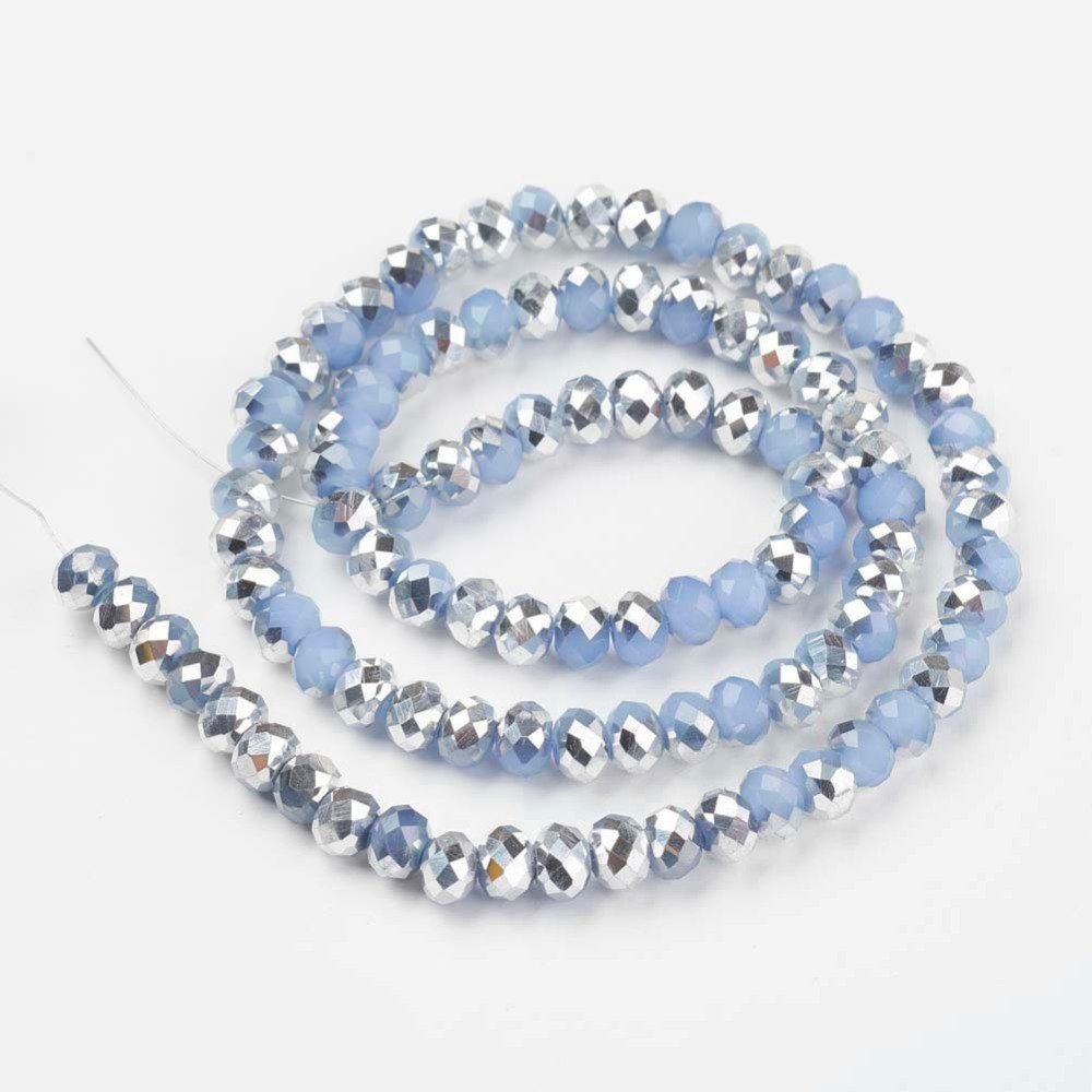 Cristal gris parchado plata 6mm