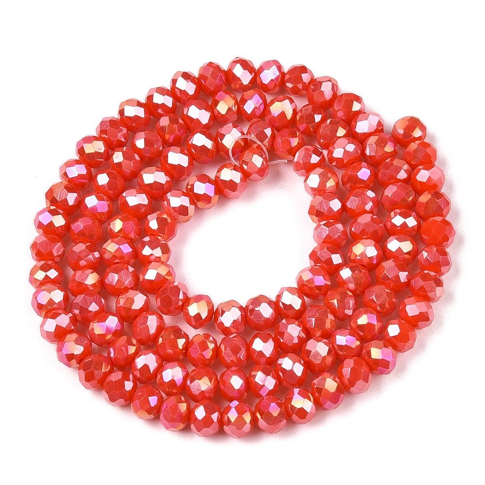 Cristal naranja coral tornasol 4mm